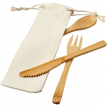 Logotrade corporate gift image of: Celuk bamboo cutlery set