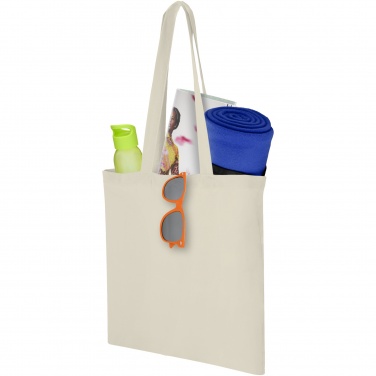 Logo trade promotional gifts picture of: Carolina 100 g/m² cotton tote bag 7L