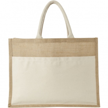 Logo trade promotional products picture of: Mumbay cotton pocket jute tote bag 18L