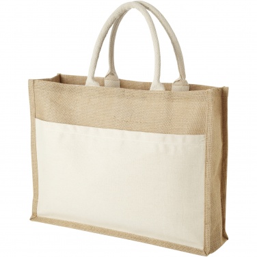 Logotrade advertising product picture of: Mumbay cotton pocket jute tote bag 18L