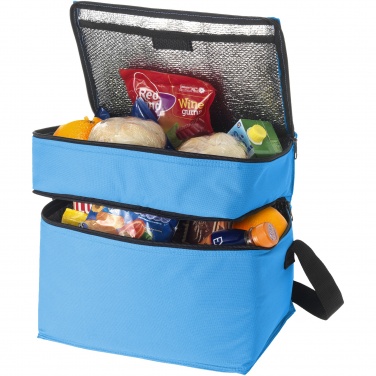 Logotrade promotional product picture of: Oslo 2-zippered compartments cooler bag 13L