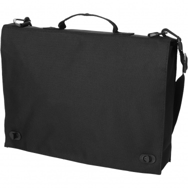 Logo trade promotional merchandise image of: Santa Fe 2-buckle closure conference bag 6L