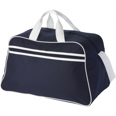 Logotrade promotional products photo of: San Jose 2-stripe sports duffel bag 30L