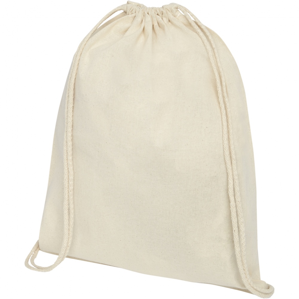 Logotrade promotional gift picture of: Oregon 100 g/m² cotton drawstring bag 5L