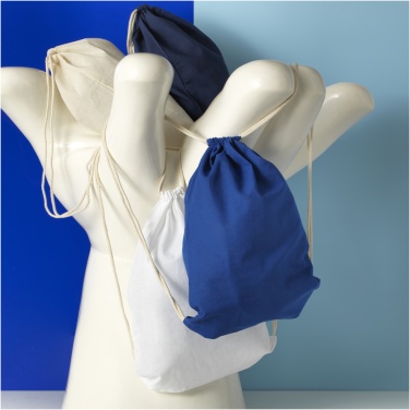 Logotrade corporate gift picture of: Oregon 100 g/m² cotton drawstring bag 5L