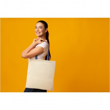 Logotrade business gift image of: Nevada 100 g/m² cotton tote bag coloured handles 7L