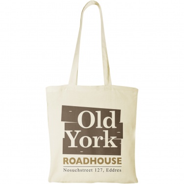 Logo trade promotional merchandise picture of: Madras 140 g/m² cotton tote bag 7L