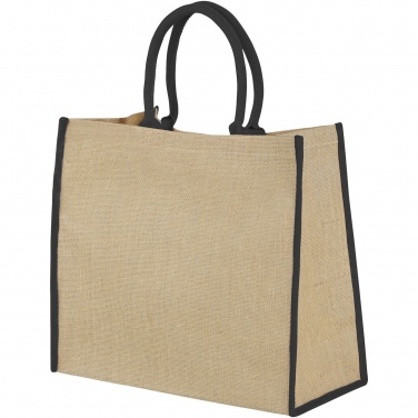 Logotrade advertising product image of: Harry coloured edge jute tote bag 25L