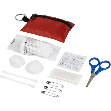 Logotrade advertising products photo of: Valdemar 16-piece first aid keyring pouch