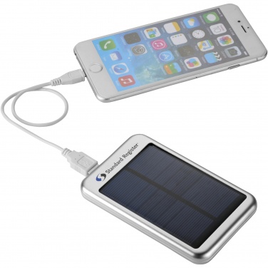 Logo trade promotional merchandise photo of: Bask 4000 mAh solar power bank