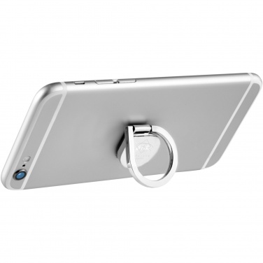 Logo trade business gifts image of: Cell aluminium ring phone holder