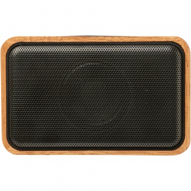 Logotrade advertising product picture of: Wooden 3W speaker with wireless charging pad