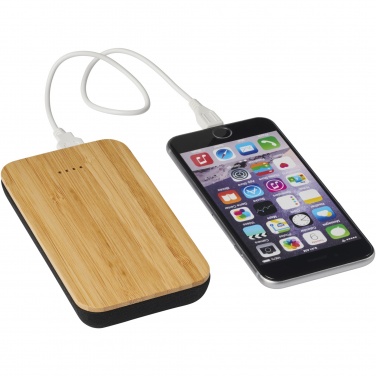 Logotrade corporate gift picture of: Future 6000 mAh bamboo/fabric wireless power bank