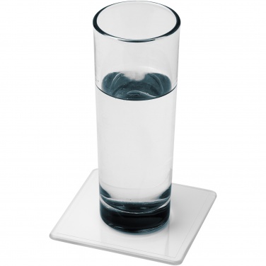 Logo trade advertising products picture of: Renzo square plastic coaster