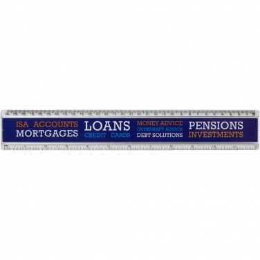 Logo trade corporate gifts picture of: Ellison 30 cm plastic insert ruler