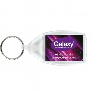 Logo trade promotional giveaway photo of: Lita P6 keychain with plastic clip