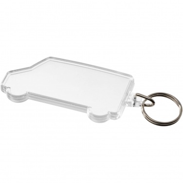 Logo trade promotional gifts picture of: Combo van-shaped keychain