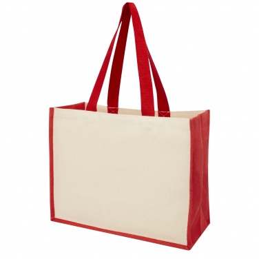 Logotrade promotional item picture of: Varai 320 g/m² canvas and jute shopping tote bag 23L