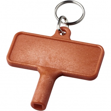 Logotrade promotional merchandise image of: Largo plastic radiator key with keychain
