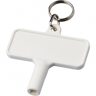 Logotrade promotional merchandise image of: Largo plastic radiator key with keychain