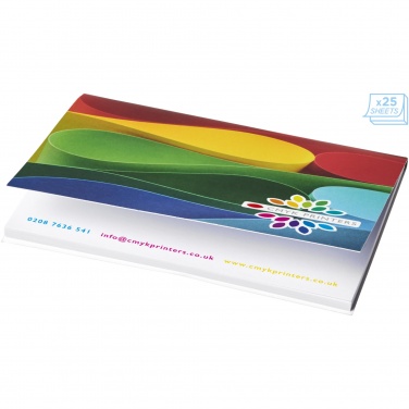 Logo trade promotional merchandise image of: Sticky-Mate® A7 soft cover sticky notes 100x75mm