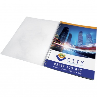 Logo trade promotional giveaway photo of: Desk-Mate® wire-o A5 notebook PP cover