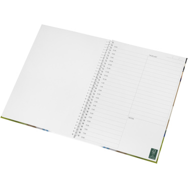 Logotrade promotional giveaway image of: Wire-o A4 notebook hard cover