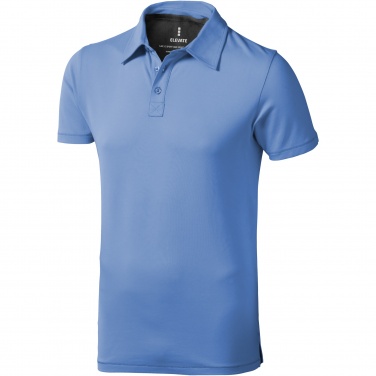 Logo trade promotional giveaways image of: Markham short sleeve men's stretch polo