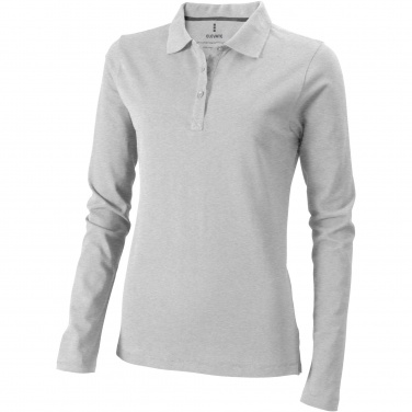 Logotrade promotional gift picture of: Oakville long sleeve women's polo