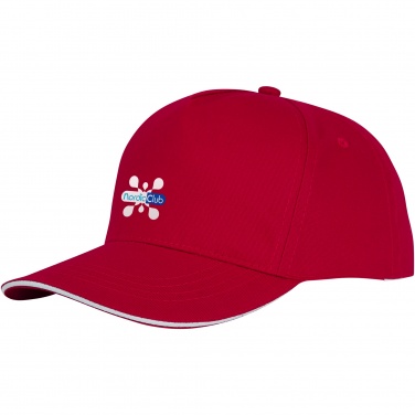 Logo trade promotional giveaways picture of: Ceto 5 panel sandwich cap