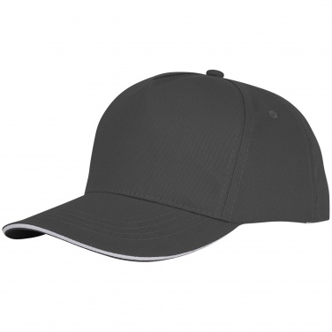 Logo trade promotional giveaways image of: Ceto 5 panel sandwich cap