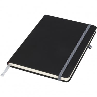 Logo trade promotional giveaways image of: Noir medium notebook