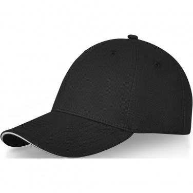 Logo trade promotional gifts image of: Darton 6 panel sandwich cap