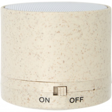 Logo trade advertising product photo of: Kikai wheat straw Bluetooth® speaker