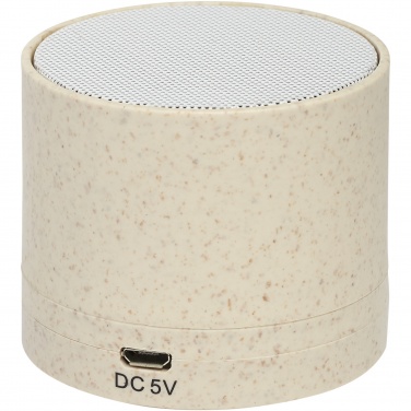 Logotrade promotional merchandise photo of: Kikai wheat straw Bluetooth® speaker