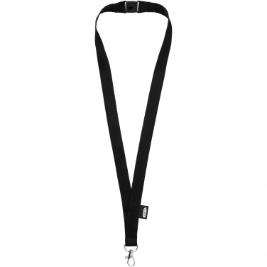 Logo trade business gift photo of: Tom recycled PET lanyard with breakaway closure