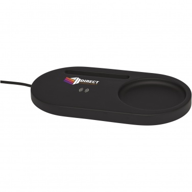 Logo trade advertising products picture of: Klip 5W wireless charging desk organizer