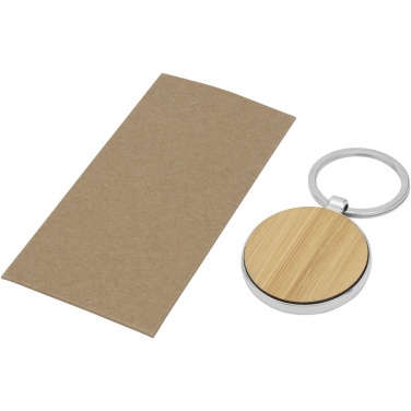 Logotrade promotional giveaway image of: Nino bamboo round keychain