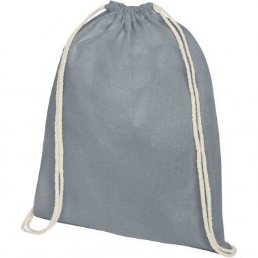 Logo trade business gift photo of: Oregon 140 g/m² cotton drawstring bag 5L