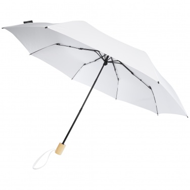 Logo trade corporate gifts image of: Birgit 21'' foldable windproof recycled PET umbrella