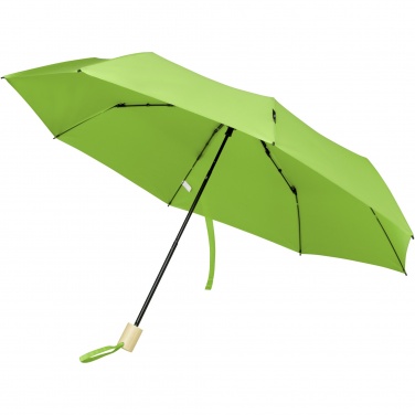 Logo trade promotional giveaway photo of: Birgit 21'' foldable windproof recycled PET umbrella