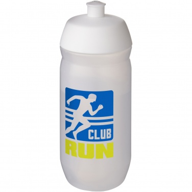 Logo trade corporate gift photo of: HydroFlex™ Clear 500 ml squeezy sport bottle