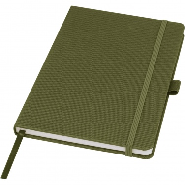 Logo trade promotional gifts image of: Honua A5 recycled paper notebook with recycled PET cover