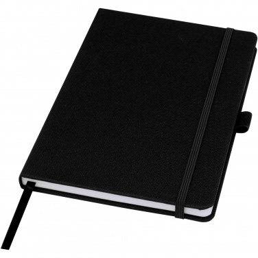 Logo trade promotional giveaway photo of: Honua A5 recycled paper notebook with recycled PET cover