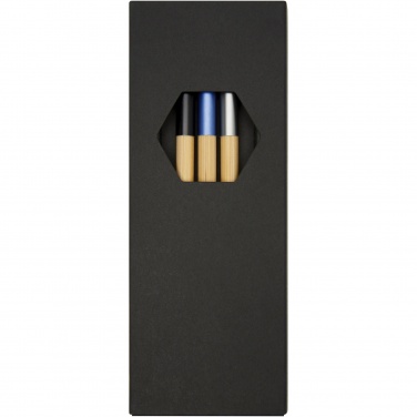 Logo trade advertising products picture of: Kerf 3-piece bamboo pen set