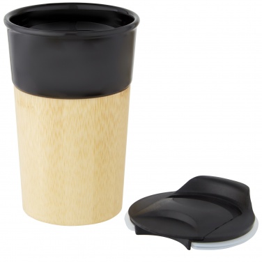 Logotrade promotional gifts photo of: Pereira 320 ml porcelain mug with bamboo outer wall