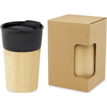 Logotrade business gifts photo of: Pereira 320 ml porcelain mug with bamboo outer wall