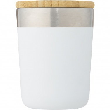 Logo trade advertising products picture of: Lagan 300 ml stainless steel tumbler with bamboo lid