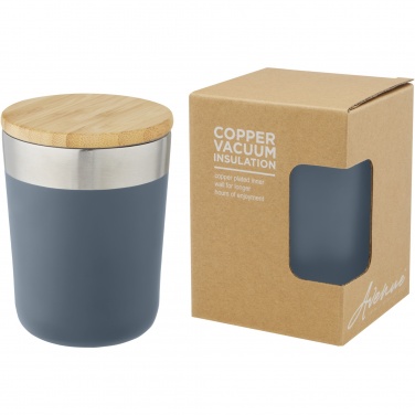 Logo trade corporate gift photo of: Lagan 300 ml stainless steel tumbler with bamboo lid