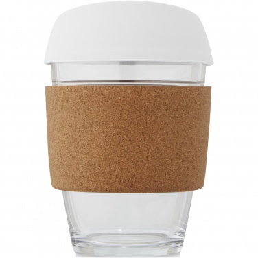 Logo trade promotional giveaways picture of: Lidan 360 ml borosilicate glass tumbler with silicone lid